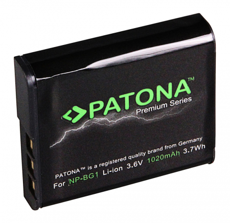 Aparate foto - Acumulator Patona Premium NP-BG1 1020mAh  pentru Sony CyberShot DSC H55 DSC H70 DSC H90 DSC HX10V DSC HX20V DSC HX5V DSC HX7V DSC HX9V DSC WX1 DSC WX10