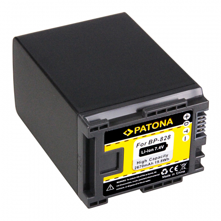 Camere video - Acumulator tip Canon BP-828 2670mAh Patona