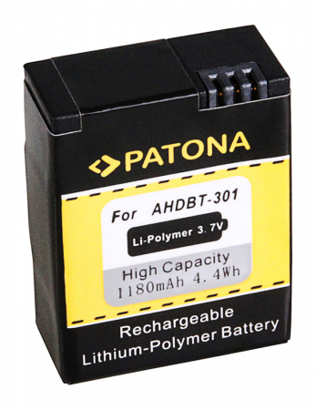 Acumulator tip GoPro AHDBT-201 1180mAh Patona [1]