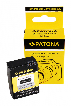 Camere video - Acumulator tip GoPro AHDBT-201 1180mAh Patona
