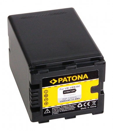 Camere video - Acumulator tip Pansonic VW-VBN390 3300mAh Patona