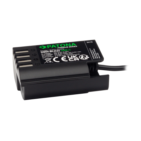 Adaptor pentru acumulator Panasonic DMW-BLK22 cu USB-C Patona Premium [2]