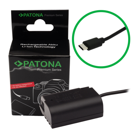 Adaptoare - Adaptor pentru acumulator Panasonic DMW-BLK22 cu USB-C Patona Premium