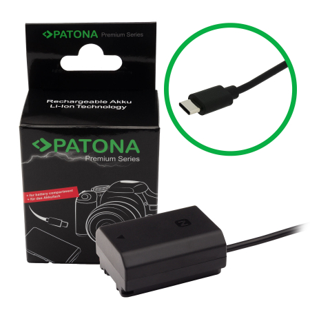 Adaptoare - Adaptor pentru acumulator Sony NP-FZ100 cu USB-C Patona Premium
