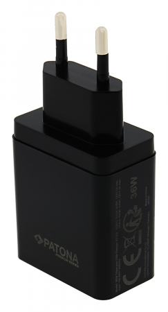 Adaptor retea PD36W 5V/3A 9V/2A 12V/1.5A 1xUSB-C 1xUSB-A PD3.0 QC3.0 Patona Premium [4]