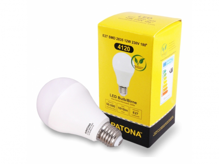 Bec LED E27 12W alb cald echivalent 73W [0]