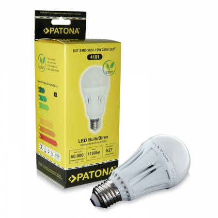 Bec LED E27 12W alb cald echivalent 90W [0]