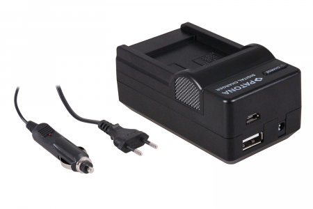 Camere video - Incarcator 4in1 pentru acumulator Panasonic DMW-BCG10 Patona