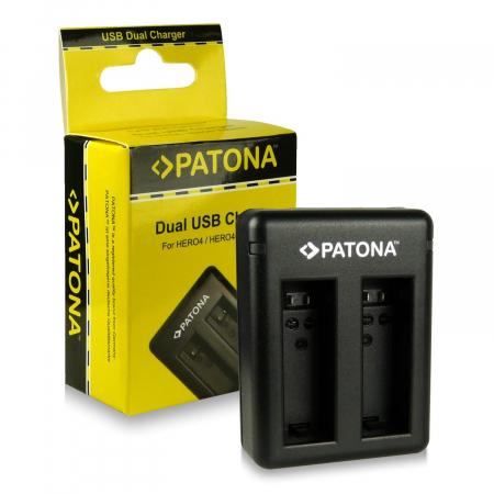 Incarcator Dual USB pentru acumulator GoPro AHDBT-401 Patona [3]
