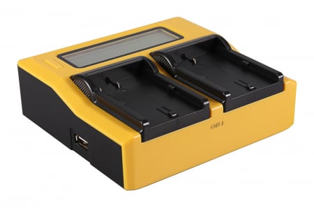 Incarcator Dual LCD cu placute pentru acumulator Canon BP-508 Patona [1]