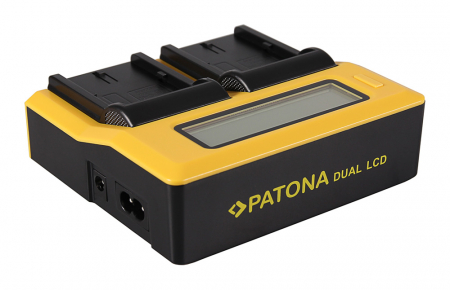Incarcator Dual LCD cu placute pentru acumulator Canon BP-508 Patona [2]