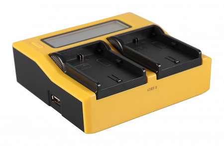 Incarcator Dual LCD cu placute pentru acumulator Canon LP-E6 Patona [1]