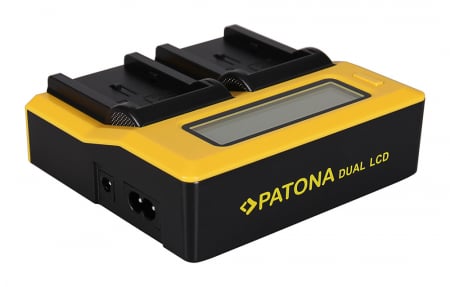 Incarcator Dual LCD cu placute pentru acumulator Canon NB-2L Patona [2]