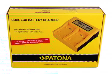 Incarcator Dual LCD cu placute pentru acumulator Nikon EN-EL8 Patona [4]