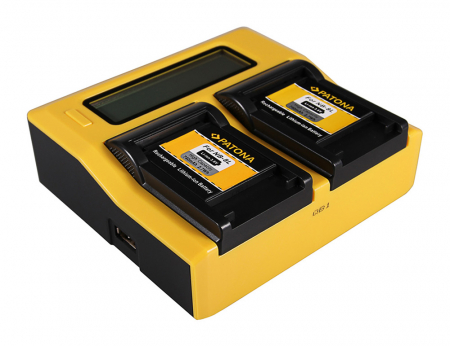 Incarcator Dual LCD pentru acumulator Canon NB-8L Patona [3]