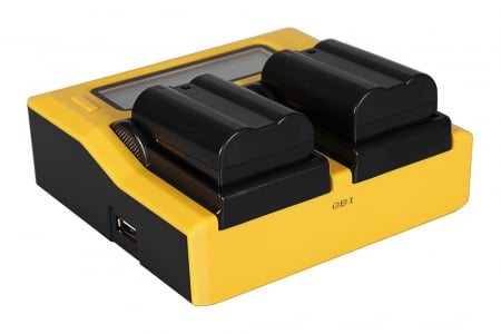 Incarcator Dual LCD cu placute pentru acumulator Nikon EN-EL15 Patona [3]