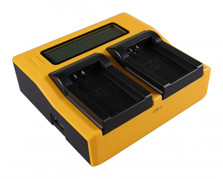 Incarcator Dual LCD cu placute pentru acumulator Nikon EN-EL20 Patona [1]