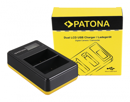 Incarcator Dual USB cu LCD pentru acumulator Nikon EN-EL15 Patona [0]