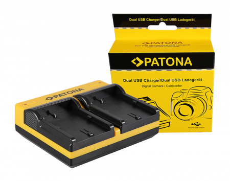 Incarcator Dual USB cu placute pentru acumulator Canon BP-508 Patona