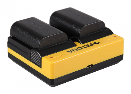 Incarcator Dual USB cu placute pentru acumulator Canon LP-E6 Patona [3]