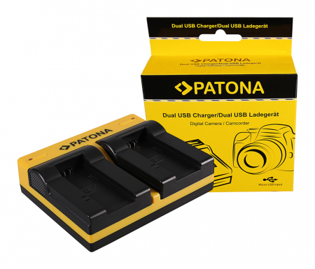 Aparate foto - Incarcator Dual USB cu placute pentru acumulator Sony NP-FC10 Patona
