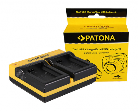 Aparate foto - Incarcator Dual USB cu placute pentru acumulator Sony NP-FW50 Patona