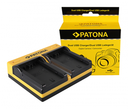Aparate foto - Incarcator Dual USB cu placute pentru acumulator Sony NP-FZ100 Patona