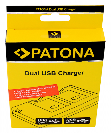 Incarcator Dual USB pentru acumulator Canon LP-E8 Patona [3]