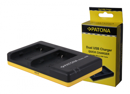 Incarcator Dual USB pentru acumulator Canon NB-2L Patona [1]