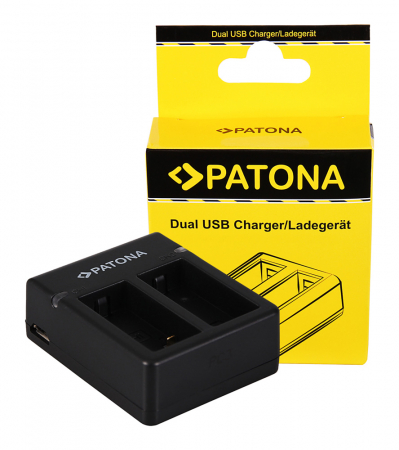 Camere video - Incarcator Dual USB pentru acumulator GoPro Hero 3 AHDBT-301 Patona