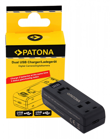 Incarcatoare - Incarcator Dual USB pentru acumulator Insta360 One R Patona