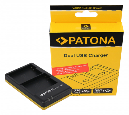 Aparate foto - Incarcator Dual USB pentru acumulator Nikon EN-EL15 Patona