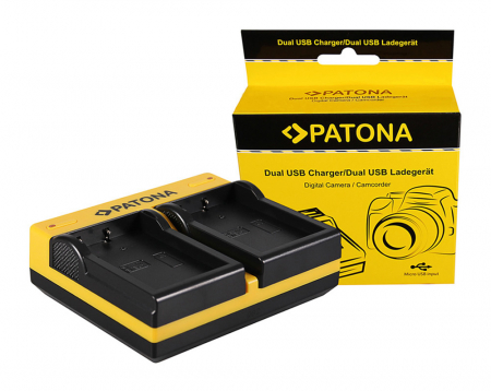 Camere video - Incarcator Dual USB pentru acumulator Nikon EN-EL9 Patona