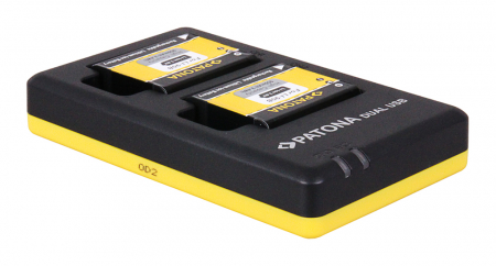 Incarcator Dual USB pentru acumulator Olympus Li-90B Patona [2]