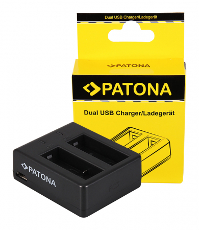 Camere video - Incarcator Dual USB pentru acumulator SJCAM SJ4000 Patona