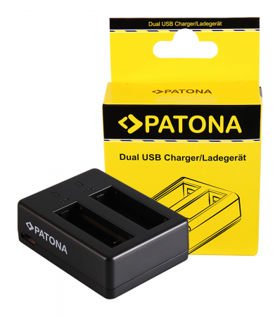 Camere video - Incarcator Dual USB pentru acumulator SJCAM SJ6 Patona