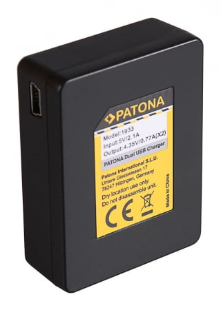 Incarcator Dual USB pentru acumulator SJCAM SJ7 Patona [5]