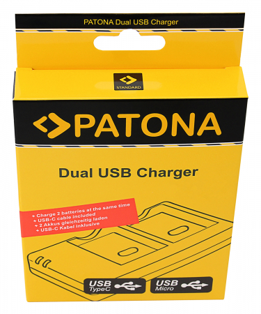 Incarcator Dual USB pentru acumulator Sony NP-F970 NP-FM500H Patona [3]