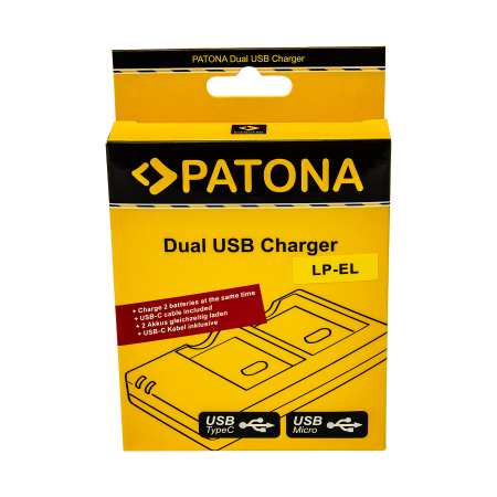 Incarcator Dual USB pentru Canon LP-EL Speedlite EL-1 EL-5 Patona [5]