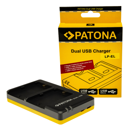 Diverse - Incarcator Dual USB pentru Canon LP-EL Speedlite EL-1 EL-5 Patona