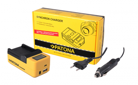 Aparate foto - Incarcator LCD pentru acumulator Sony NP-FC10 Patona