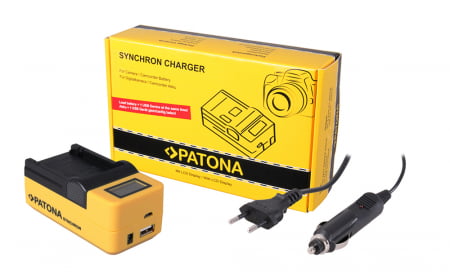 Aparate foto - Incarcator LCD pentru acumulator Sony NP-FH100 Patona
