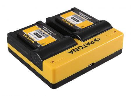 Incarcator Patona Dual USB cu placute pentru acumulator Panasonic DMW-BCM13 [1]