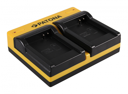 Aparate foto - Incarcator Patona Dual USB cu placute pentru acumulator Panasonic DMW-BCM13