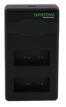 Incarcator rapid Dual Twin Performance PD pentru acumulator Fuji NP-W126 Patona Premium [1]