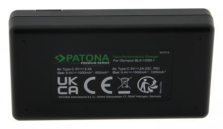 Incarcator rapid Dual Twin Performance PD pentru acumulator Olympus BLX-1 Patona Premium [4]