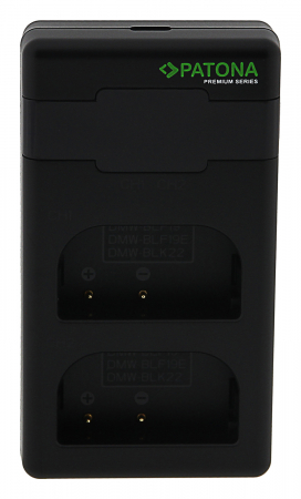 Incarcator rapid Dual Twin Performance PD pentru acumulator Panasonic DMW-BLF19 DMW-BLK22 Patona Premium [1]