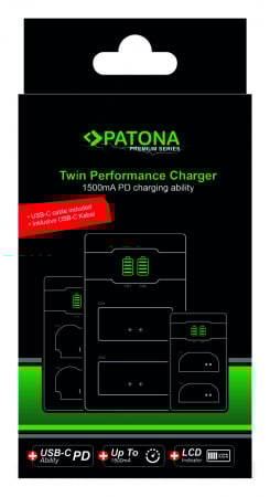Incarcator rapid Dual Twin Performance PD pentru acumulator Sony NP-FW50 Patona Premium [7]