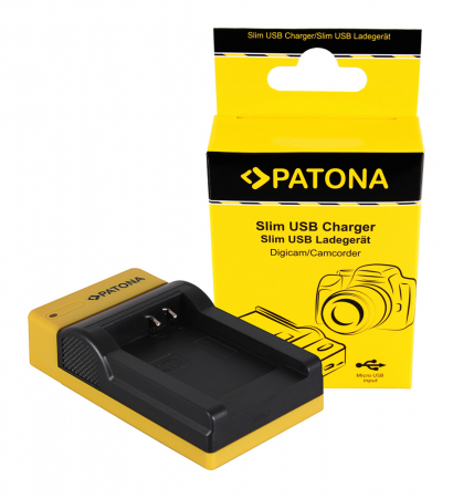 Aparate foto - Incarcator slim micro-USB pentru acumulator Nikon EN-EL12 Patona
