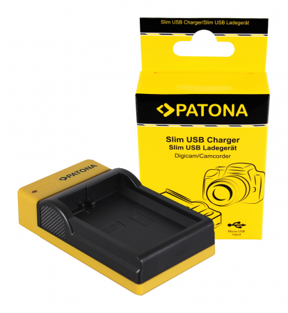 Aparate foto - Incarcator slim micro-USB pentru acumulator Nikon EN-EL14 Patona